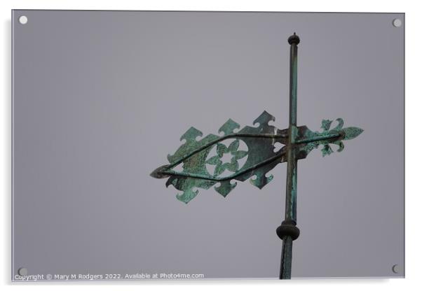 Weathervane Acrylic by Mary M Rodgers