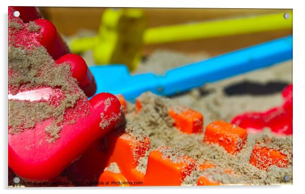 Making Sandcastles Acrylic by Anthony Clark