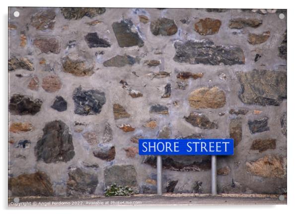 Shore Street Acrylic by Angel Perdomo