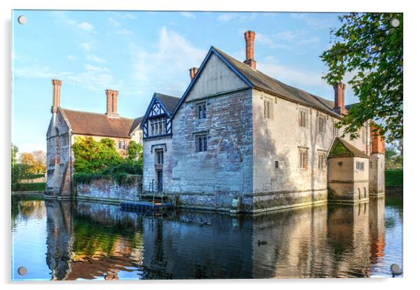 Baddesley Clinton Manor House Acrylic by Dave Urwin