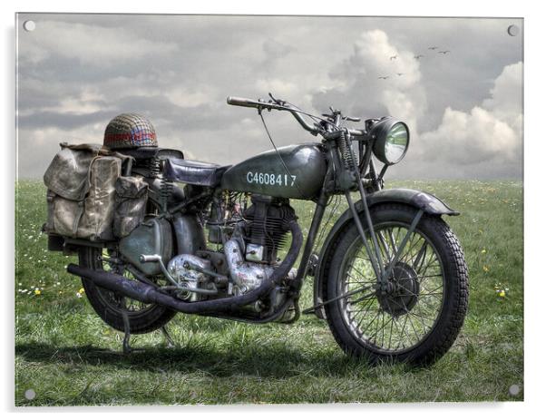 Norton Motorcycle  Acrylic by Dave Urwin
