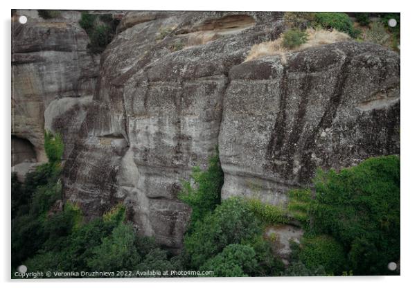 Outdoor stonerock Acrylic by Veronika Druzhnieva