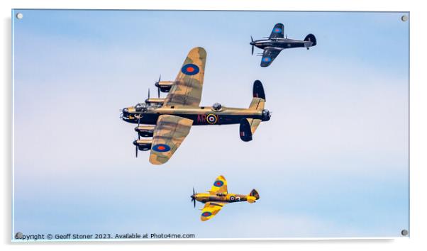 Battle of Britain Memorial Flight Acrylic by Geoff Stoner