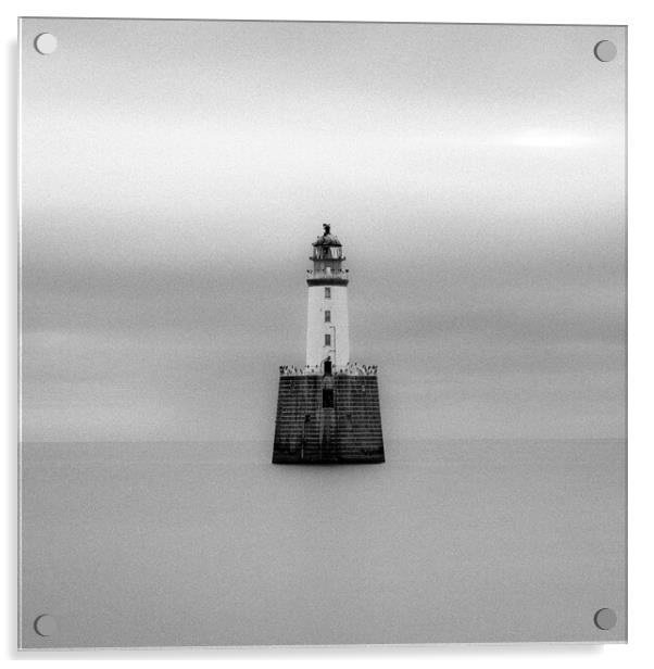 The Untamed Beauty of Rattray Head Lighthouse Acrylic by DAVID FRANCIS