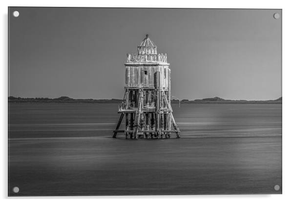 The Enchanting Tayport Lighthouse Acrylic by DAVID FRANCIS