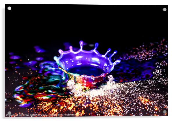 Purple Crown Acrylic by Drew Gardner