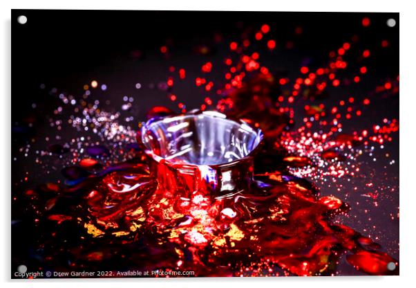 Rich Red Acrylic by Drew Gardner