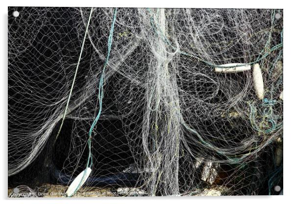 Fishing Nets Acrylic by Drew Gardner