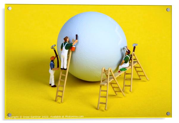 Easter Egg Acrylic by Drew Gardner