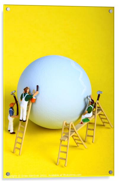 Easter Egg Acrylic by Drew Gardner