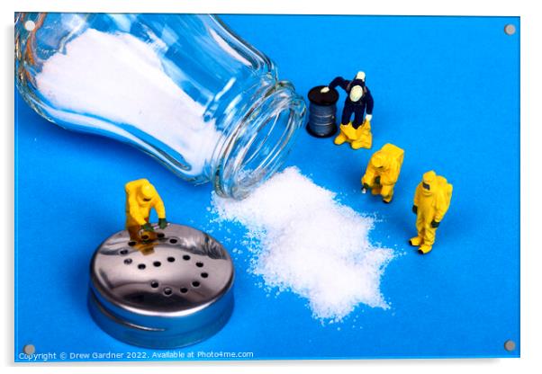 Salt Spill Acrylic by Drew Gardner
