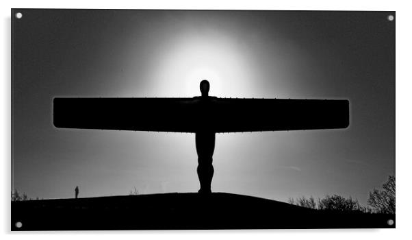 Angel of the North - Gateshead in Mono Acrylic by Will Ireland Photography