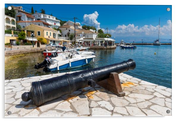Kassiopi Corfu Greece Acrylic by Craig Yates