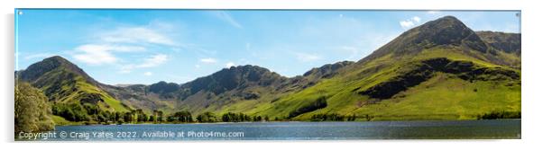 Buttermere Panoramic Acrylic by Craig Yates