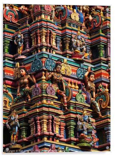 Sri Maha Mariamman Temple, Bangkok Acrylic by Alan Crumlish