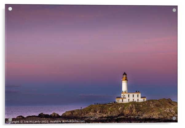 Turnberry Lighthouse Acrylic by Ivie McLardy