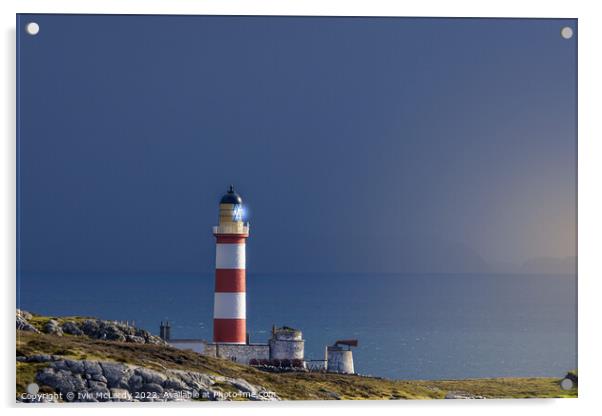 Eilean Glas Lighthouse Acrylic by Ivie McLardy