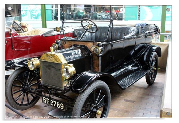 1914 Ford Model T at Beaulieu Motor Museum. Acrylic by Ray Putley