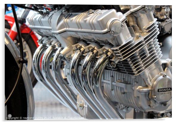 Honda CBX1000 Engine Acrylic by Ray Putley