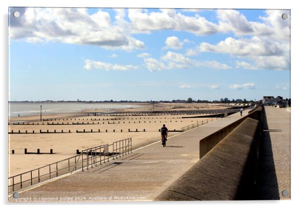 Dymchurch Seafront Acrylic by Ray Putley