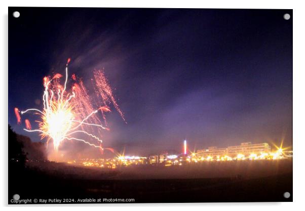 Fireworks. Acrylic by Ray Putley