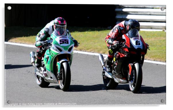 British Superbikes Championship. Acrylic by Ray Putley