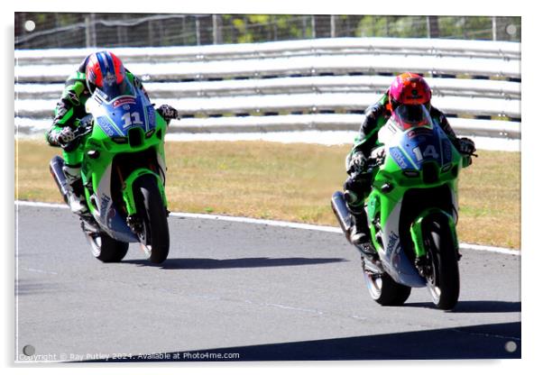 British Superbikes Championship. Acrylic by Ray Putley