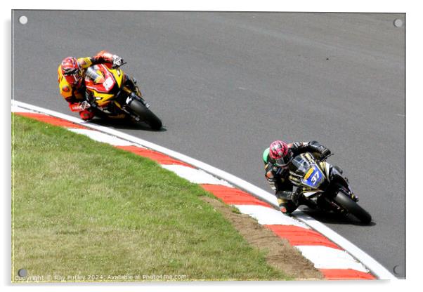 Pirelli National Superstock Championship - Brands Hatch 2023 Acrylic by Ray Putley