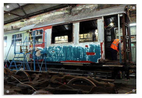 Spa Valley Railway Acrylic by Ray Putley