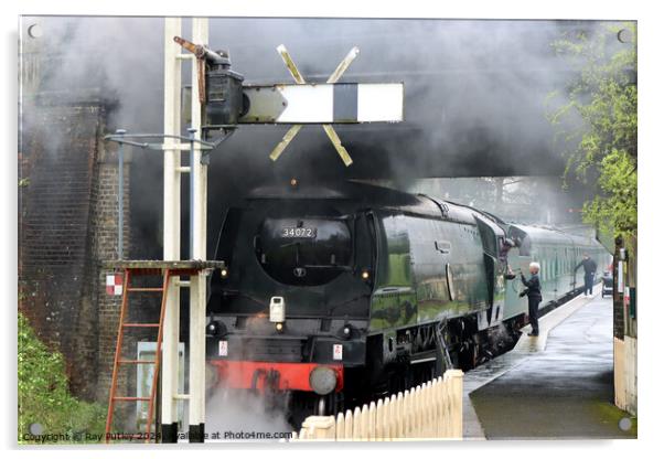 Spa Valley Railway Acrylic by Ray Putley