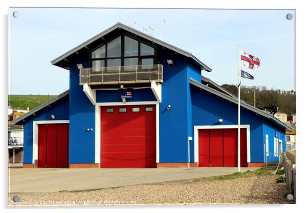 RNLI  - Hastings Acrylic by Ray Putley