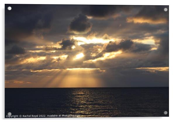 Spectacular Sunset rays Acrylic by Rachel Royal