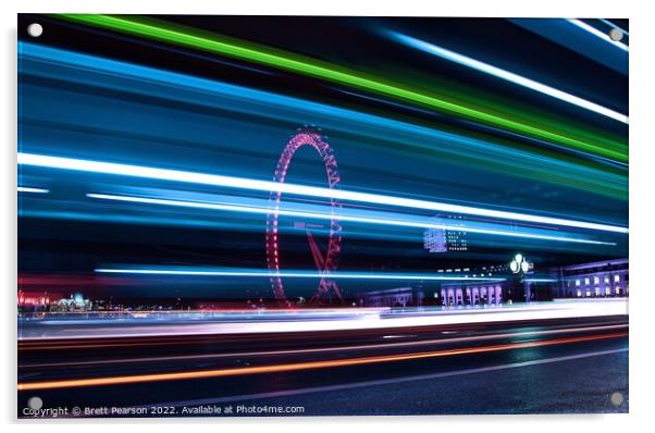 London Eye Acrylic by Brett Pearson
