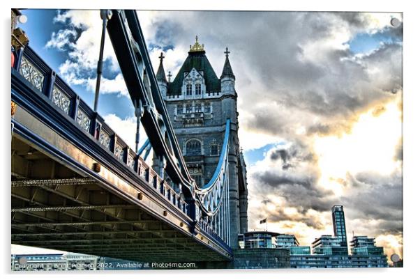 London Bridge Acrylic by Brett Pearson