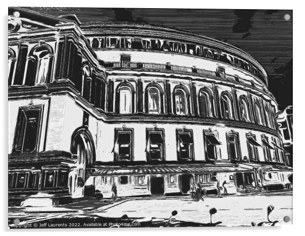 Royal Albert Hall, Kensington London Acrylic by Jeff Laurents