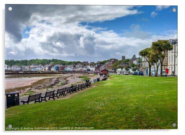 Millport in summer Acrylic by Rodney Hutchinson