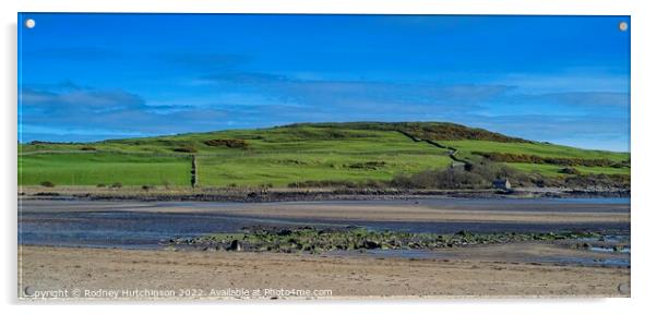 Serene Scottish Seaside Acrylic by Rodney Hutchinson