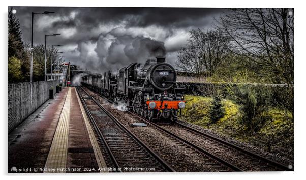 Great Britain XVI steam  rail tour Acrylic by Rodney Hutchinson