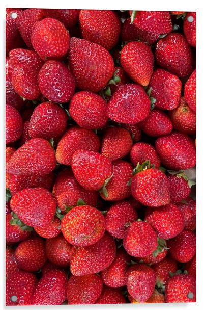 Strawberries  Acrylic by Joyce Hird