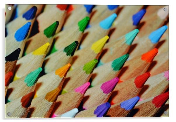 Coloured pencils  Acrylic by Stuart Jenner