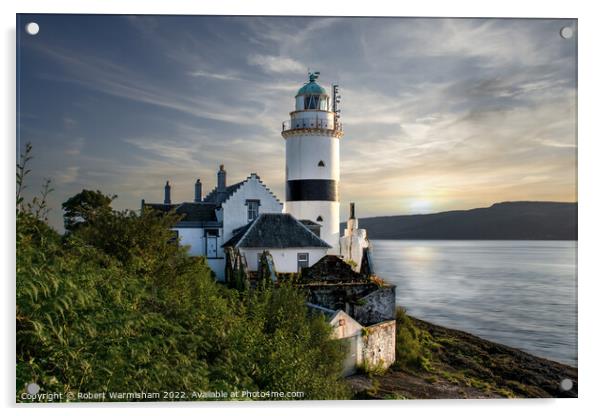 Guiding Light on the Scottish Coast Acrylic by RJW Images