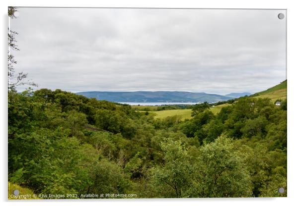 Scottish Countryside Acrylic by RJW Images