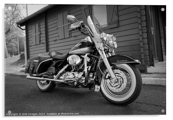 Harley Davidson Road King Acrylic by RJW Images
