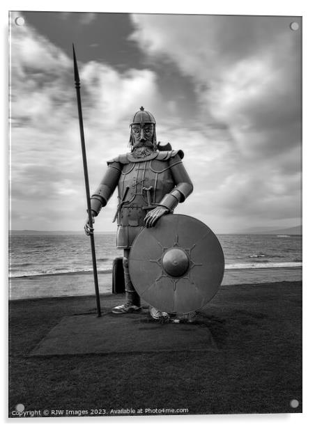 Magnus the Largs Viking Acrylic by RJW Images