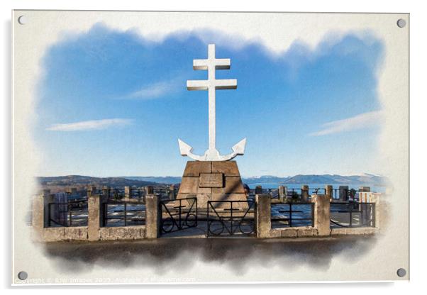 Lyle Hill's Free French Memorial Acrylic by RJW Images
