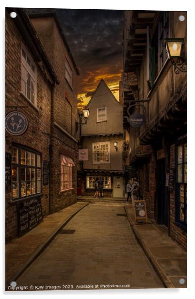 York and the Little Shambles Acrylic by RJW Images