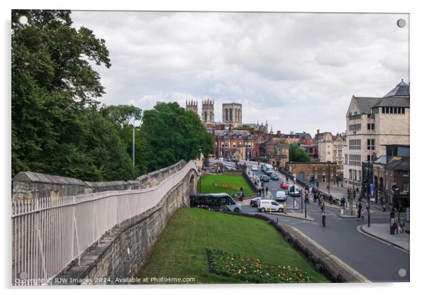 York Minster from Lendal Bridge Acrylic by RJW Images