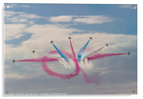 Red Arrows Red, White and Blue Acrylic by David Aspinall