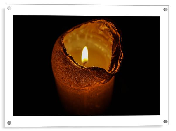 Candle Lit  Acrylic by Constandinos Yannakis