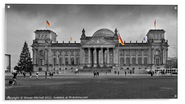Reichstag Building Berlin Acrylic by Steven Mitchell